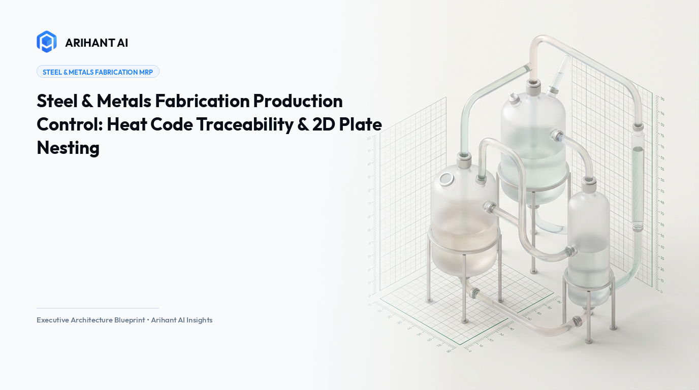 Steel & Metals Fabrication Production Control: Heat Code Traceability & 2D Plate Nesting
