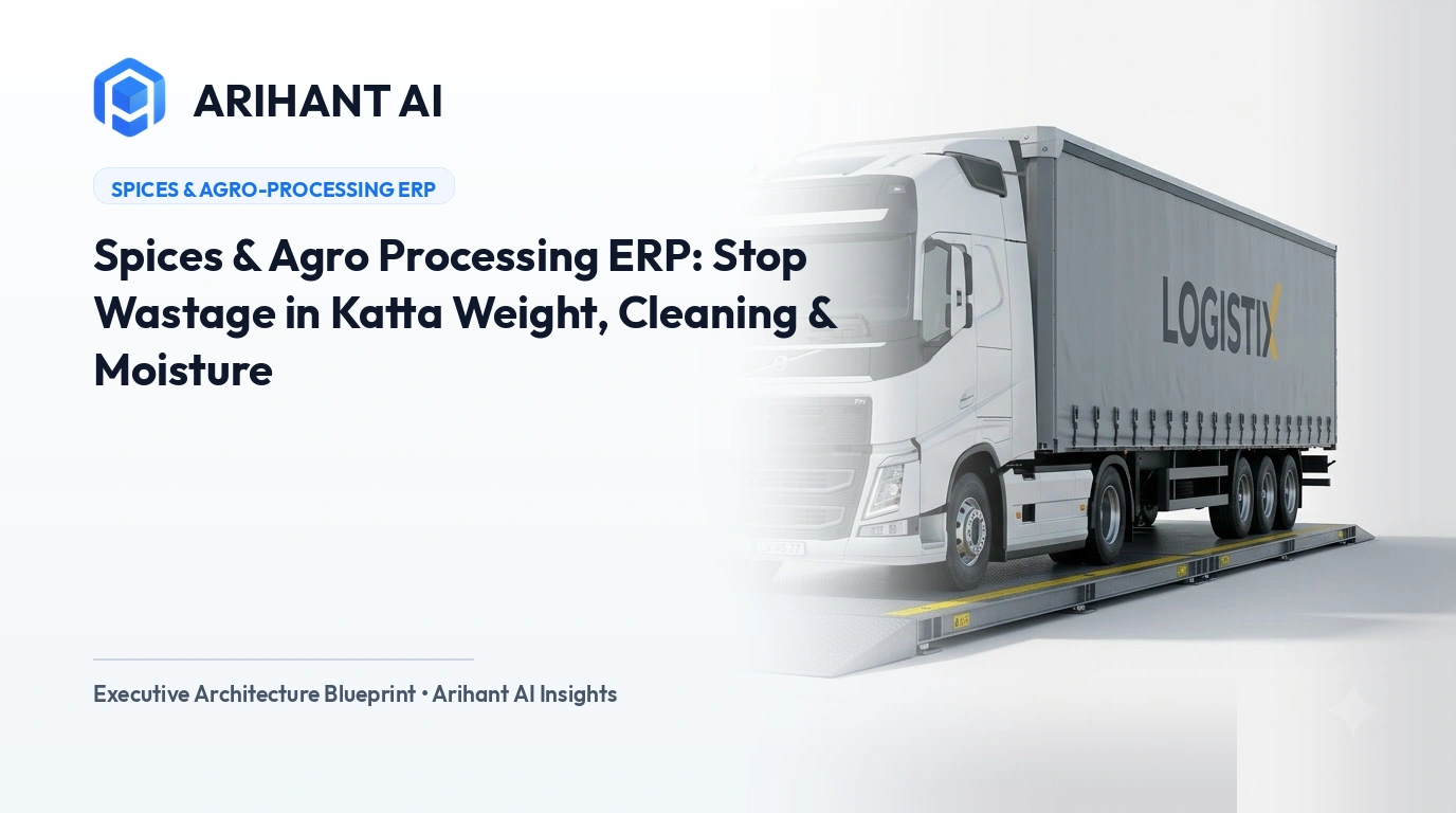 Spices & Agro Processing ERP: Stop Wastage in Katta Weight, Cleaning & Moisture